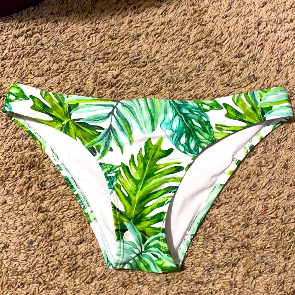 green bathing suit bottom